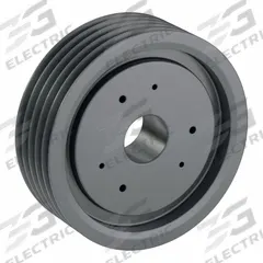 APPROVED VENDOR V-Belt Pulley: 8V1900, 5 Groove, 19 in OD, Bushed Bore, J, For 8V/8VX Belt Section (MPN 58V1900J). Key specifications — Pulley Industry Number: 8V1900; Pitch Diameter: 19 in (8V); For Belt Section (broad, with similar types): 8V or 8VX.