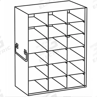 ARGOS TECHNOLOGIES Freezer Rack: 21 5/8 in Overall Lg, 8 3/8 in Overall Wd, Stainless Steel - Cold Storage Racks