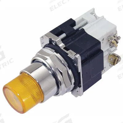 EATON Illuminated Push Button: Illuminated, Extended Profile, Metallic, 30 mm - Illuminated Extended-Length Push Buttons