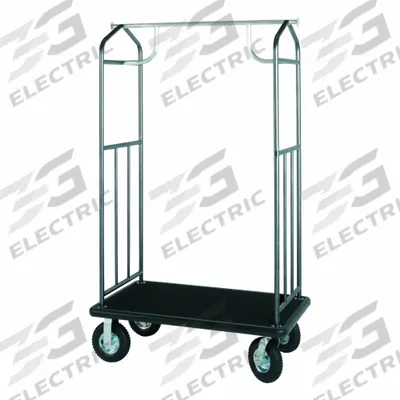 HOSPITALITY 1 SOURCE Bellman Cart: 1 in Frame Dia, 43 in Overall Lg, 25 in Overall Dp - Economy Bellman Carts