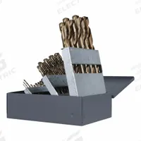 CLE-LINE Jobber Length Drill Bit Set: 25 Pc, 1 mm to 13 mm by 0.5 mm, 135° Split Point (MPN C21167). Key specifications — attr1236168: Metal Index.