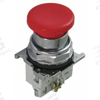 EATON Mushroom Head Push Button: Non-Illuminated, Mushroom Head Profile, Metallic, 30 mm, 1NC (MPN 10250T26R). Key specifications — Brand: EATON; Action: Momentary; Series: 10250T; Push Button Material Type: Metallic.