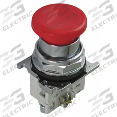 EATON Mushroom Head Push Button: Non-Illuminated, Mushroom Head Profile, Metallic, 30 mm, 1NC (MPN 10250T26R). Key specifications — Brand: EATON; Action: Momentary; Series: 10250T; Push Button Material Type: Metallic.