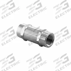 HAM-LET Check Valve: Poppet, Inline Valve Body, 1 in Pipe Size, FNPT x FNPT, 316 Stainless Steel (MPN H-410-SS-N-1"-3 PSI). Key specifications — Brand: HAM-LET; Seat Material: 316 Stainless Steel.