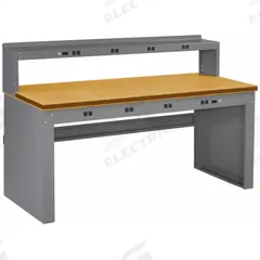 TENNSCO Workbench: Fixed Ht, Tempered Hardwood, 72 in x 36 in, 1,500 lb Overall Load Capacity, Gray (MPN EB-2-3672C). Key specifications — Brand: TENNSCO.