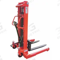 DAYTON Stacker: 2,000 lb, 36 in L x 4 in W Fork, 56 in L x 54 in W x 78 1/2 in H Overall Dim, Adj (MPN 4VME8). Key specifications — Width Across Forks: 8 in to 33-7/8 in; Brand: DAYTON.