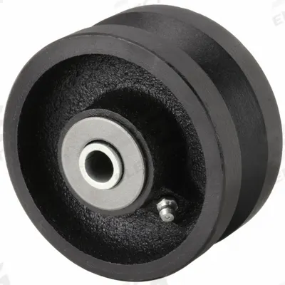 APPROVED VENDOR Track Wheel: 6 in Wheel Dia., 2 1/2 in Wheel Wd, 900 lb Load Capacity, Iron - V-Groove Track Wheels
