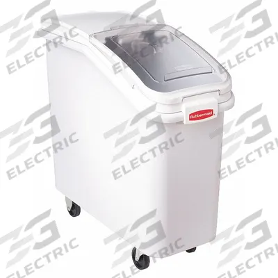 RUBBERMAID COMMERCIAL PRODUCTS Ingredient Bin: 100 qt Capacity, White - Bulk Ingredient Bins