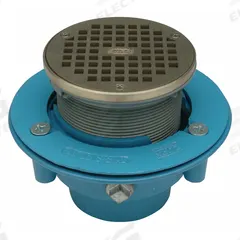 ZURN Floor Drain: 5 in Overall Dia, 3 in Nominal Pipe Size, Plastic, Nickel Bronze, Slotted, Round (MPN GR-FR05NI-P3S-PS-CC). Key specifications — Brand: ZURN.