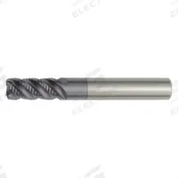 WIDIA HANITA Roughing End Mill: Carbide, AlTiN Coated, 6 Flute, 3/4" Mill Dia, 2-1/4" LOC, 0.05" Rad (MPN TM4M1R19017A)