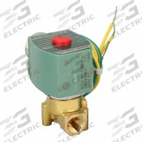 REDHAT Solenoid Valve: 2-Way, Normally Closed, 1/4 in Pipe Size, 24V DC, High Flow, Brass Body (MPN 8262H022LF 24/DC). Key specifications — Pipe Size: 1/4 in; Voltage: 24V DC; Brand: REDHAT.