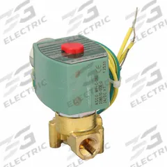 REDHAT Solenoid Valve: 2-Way, Normally Closed, 1/4 in Pipe Size, 24V DC, High Flow, Brass Body (MPN 8262H022LF 24/DC). Key specifications — Pipe Size: 1/4 in; Voltage: 24V DC; Brand: REDHAT.