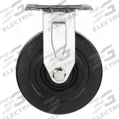 DAYTON Rigid Caster: 190 lb Load Capacity, 5 in Overall Lg, 1 1/4 in Overall Wd, Rubber/Steel, Black (MPN R5544). Key specifications — Material: Steel; Compatible Grainger Part Number: 3BE77; Color: Black; Brand: DAYTON; Manufacturer Part Number: R5544.