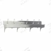 SANI-LAV Hands-Free Wash Station: 6 Stations, 8 in Bowl Dp, 117 in Bowl Lg, 16 1/2 in Bowl Wd, 16 ga (MPN 512WAL-0.5). Key specifications — Includes Side Splash: Side Splash Not Included; Series: Stainless Steel Wash-Station; Brand: SANI-LAV; Power Source: AC Powered.