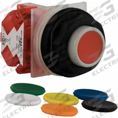 SCHNEIDER Extended Push Button Operator: Non-Illuminated, Extended Profile, Non-Metallic, 30 mm (MPN 9001SKR3UH13). Key specifications — Brand: SCHNEIDER; Action: Momentary; Series: 9001SK; Push Button Material Type: Non-Metallic.