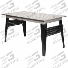 FLEXTUR Welding Table: 35 in Ht, 36 in Dp, 72 in Wd, 2,000 lb Wt Capacity, Plain (MPN 78909265). Key specifications — Manufacturer Part Number: 78909265; Brand: FLEXTUR; Hole Diameter: 5/8 in.