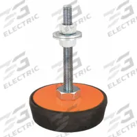 MASON Male-End Leveling Mount: Fixed Stud, 1/2"-13 Thread Size, 3 in, 500 lb Capacity (MPN MLS500). Key specifications — Finish: Zinc-Plated; Base Shape: Round; Load Capacity: 500 lb.