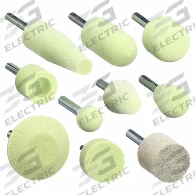 NORTON Vitrified Mounted Point Kit: 1/4 in Shank Dia, Ceramic - Cool-Cutting Mounted Point Kits for Stainless Steel & Nickel Alloys