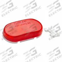 GROTE Clearance Marker Lamp: Clearance Light, Incandescent, Oval, Red, Screw, 2 in Overall Ht (MPN 45432). Key specifications — Lens Color: Red; Brand: GROTE; Lighting Technology: Incandescent; Mount Type: Screw; SAE Lens Code: PC.