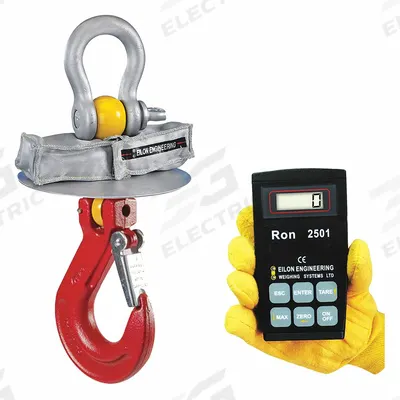 RON CRANE SCALES Crane Scale: 6,000 lb Wt Capacity - Imperial, +/-0.1% Accuracy, 3 lb