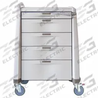 CAPSA HEALTHCARE Procedure Treatment Cart: Polymer, (1) Swivel with Brake/(3) Swivel, Cream, Cream (MPN AM-PT-STD-ELOK). Key specifications — Material: Polymer; Drawer Color: Cream; Brand: CAPSA HEALTHCARE; Caster/Wheel Configuration: (3) Swivel; Cabinet Color: Cream.
