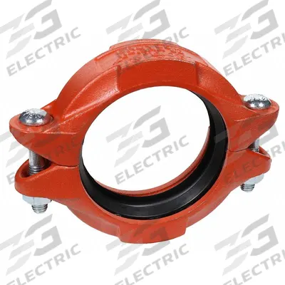 GRUVLOK Clamp Coupling: Flex Bolted, 1 1/2 in x 1 1/2 in, Ductile Iron, NBR Seal - Grooved Pipe Couplings
