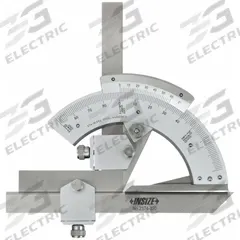 INSIZE Bevel Protractor: 5 7/8 in Blade Lg, 0°to 320°, 2 min Graduations, +/-2 min Accuracy (MPN 2374-320). Key specifications — attr1182193: Stainless Steel; attr1182194: +/-2 min; attr1182195: 5-7/8 in; attr1182198: 2 min; attr1182218: INSIZE.