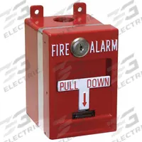 EDWARDS SIGNALING Pull Station: 120V AC Volt, 10 A @ 120V AC Current, Wall Mount, Red (MPN MPSR1-D45WX-GE). Key specifications — Current Rating: 10 A @ 120V AC; Body Color: Red; Standards: UL; Brand: EDWARDS SIGNALING; Contact Form: DPST; Marking: Fire Alarm; Mounting Location: Wall; Mounting Style: Free-Standing.