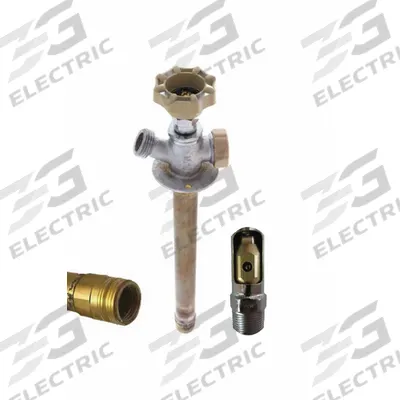 QUARTER BALL Ball Valve Sillcock: Quarter-Turn, Brass, Nickel, Plastic - Sillcocks