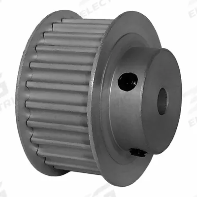Dayton Timing Pulley: Modified Curvilinear, Fixed, For GT Timing Belt Section - GT Section Fixed-Bore Timing Pulleys with Hub
