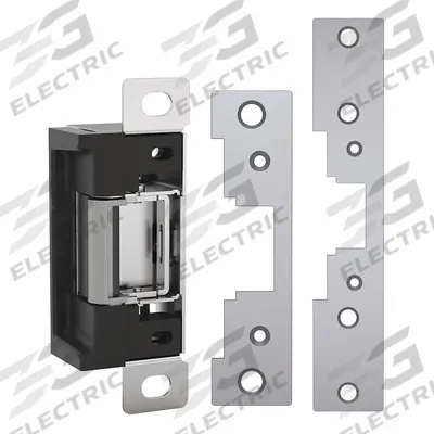 HES Electric Door Strike: 1 3/4 in Wd, 4 7/8 in Ht, Cylindrical - Cylindrical Electric Strikes