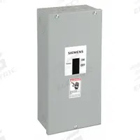 SIEMENS Circuit Breaker Enclosure: 3 Spaces, 250 A Amps, Surface Mounting, Outdoor (MPN F6N12). Key specifications — Mounting Style: Surface; Location: Outdoor.
