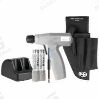 OK INDUSTRIES Cordless Wrap/Unwrap Kit: 3.6 V NiMH Battery, 22 to 24 AWG, 0.06 in – 0.073 in (MPN PTX-KIT1DH). Key specifications — attr534043: 22 to 24 AWG; attr534026: H-1000 Rugged Nylon 5-Pocket Tool Pouch.