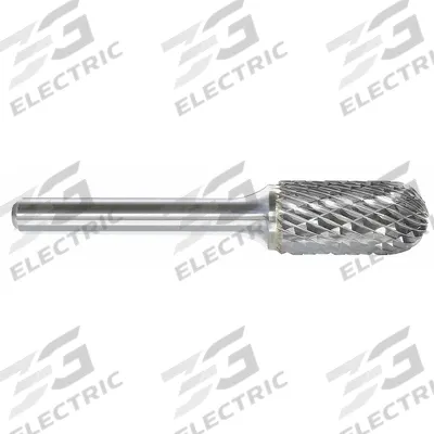 APPROVED VENDOR Carbide Bur: Ball-Nosed Cylinder, SC-5, Double Cut, 1/2" x 1" Head - Double-Cut Ball-Nosed Cylinder Burs
