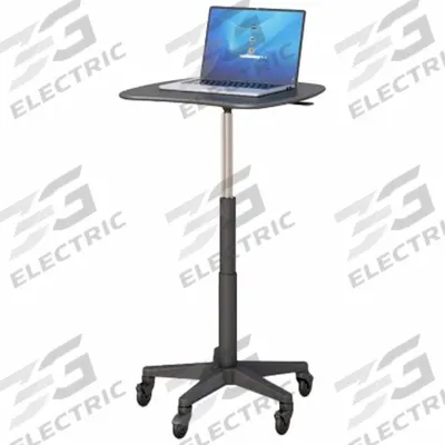 AFC INDUSTRIES Adjustable-Height Computer Stand: 35 in Max Desktop Ht, 25 in Min Desktop Ht - Adjustable-Height Mobile Laptop Desks