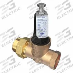 WILKINS Water Pressure Reducing Valve: FNPT, 1 in Pipe Size, Cast Bronze, 25 psi to 75 psi, NPT (MPN 1-20XLC). Key specifications — Brand: WILKINS; Union Type: Single Union; Low-Lead Compliance: Low-Lead Compliant.