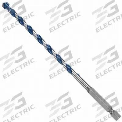 BOSCH Round Hammer Drill: 1/4 in Drill Bit Size, 4 in Max Drilling Dp - Hex-Shank Impact-Rated Concrete & Masonry Drill Bits