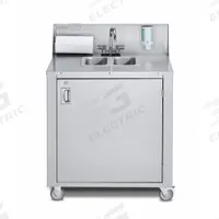 CROWN VERITY Portable Hand Sink: Water Heater Included, Single Foot Pedal, 0.9 gpm Flow Rate (MPN CVPHS-2). Key specifications — Brand: CROWN VERITY.