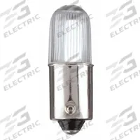 APPROVED VENDOR Compact LED Bulb: LED, Miniature Bayonet (BA9s), (T) Tubular, T3-1/4, 3T4/60V,1835 (MPN L1060MB-G). Key specifications — Light Color: Green; Trade Number: 3T4/60V,1835; Voltage: 60V AC/DC; Brand: APPROVED VENDOR; Bulb Shape: T3-1/4.