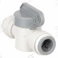 JOHN GUEST Manual Two-Way Ball Valve: 1/2 in, Acetal, Straight, Push x Push (MPN PISV0416S). Key specifications — Brand: JOHN GUEST.