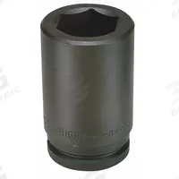 WRIGHT Impact Socket: 1 1/2 in Drive Size, SAE, 4 5/8 in Socket Size, 6-Point, Deep, Black Oxide (MPN 84974). Key specifications — attr1215501: WRIGHT; attr1215515: Black Oxide; attr1215518: 4-5/8 in.