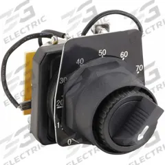 DAYTON Potentiometer: 30 mm Panel Mounting Size, 5,000 ohm Max Resist Rating, Metallic (Black) Bezel (MPN 30G489). Key specifications — Manufacturer Part Number: 30G489; Series: Potentiometer SWITCH; Brand: DAYTON; Includes Dial Plate: Dial Plate Included; Knob Style: Standard; Bezel Style: Metallic (Black).
