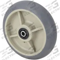 APPROVED VENDOR Caster Wheel: 8 in Wheel Dia., 2 in Wheel Wd, Rubber, 600 lb Load Rating, Plastic (MPN P-RCP-080X020/050R). Key specifications — Wheel Core Material: Plastic; Wheel/Tread Color: Gray; Brand: APPROVED VENDOR.