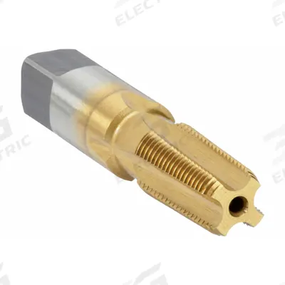 CHICAGO-LATROBE Pipe and Conduit Thread Tap: 1/8"-27 NPTF, 4 Flute, Semi-Bottoming Chamfer (MPN 385359) - General Purpose Pipe Taps