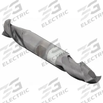 CLEVELAND Square End Mill: Carbide, TiAlN Coated, Double End, 2 Flute, 3/8" Mill Dia - Double-End Carbide Square End Mills