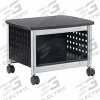 SAFCO Printer Stand: Black/Silver, 14 1/2 in Overall Ht, 20 1/4 in Overall Wd, 16 1/2 in Overall Dp (MPN 1855BL)