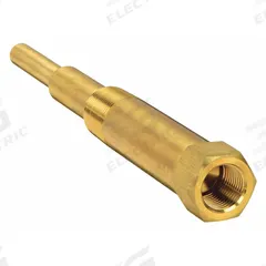 APPROVED VENDOR Threaded Thermowell: Brass, For 18 in Stem Lg, 18 in Insertion Lg, 5,000 psi at 60°F (MPN 24C505). Key specifications — attr1275131: 150°F at 3170 psi; attr1275136: APPROVED VENDOR; attr1275129: 5,000 psi at 60°F.