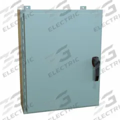 HAMMOND Enclosure: Steel, 30 in x 24 in x 8 in, NEMA 12/13/3R/4, Solid Cover, Hinged (MPN HW30248GYHK). Key specifications — Closure Method: Handle; Brand: HAMMOND; Knockouts: Not Included.