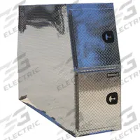 BUYERS PRODUCTS Backpack Truck Box: Backpack Truck Box, Aluminum, 24 in Overall Dp, 59 in Overall Ht (MPN BP855924). Key specifications — Color: Silver; Latch Type: T-Handle Compression; Lock Type: Keyed; Brand: BUYERS PRODUCTS.