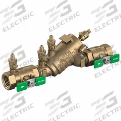 ZURN WILKINS Backflow Preventer: 950XL3, 3/4 in Pipe Size, MNPT x MNPT, 9.47 in Overall Lg, Bronze (MPN 34-950XL3). Key specifications — Shut-Off Valve Type: Ball Valve; Connection Type: MNPT x MNPT.